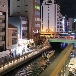 아파트 道頓堀民泊31＆mini浮世絵美術館、道頓堀心斎橋真ん中、家族旅行、family Trip, 오사카